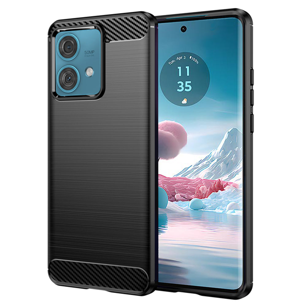 Techsuit - Carbon Silicone - Motorola Edge 40 Neo - Black