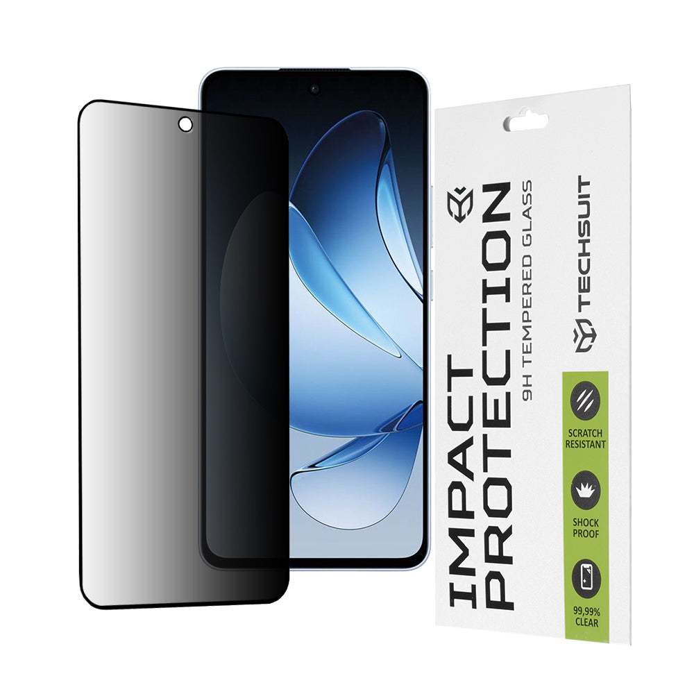 Techsuit - 111D Privacy FullÂ Glue - Oppo Reno13 - Black