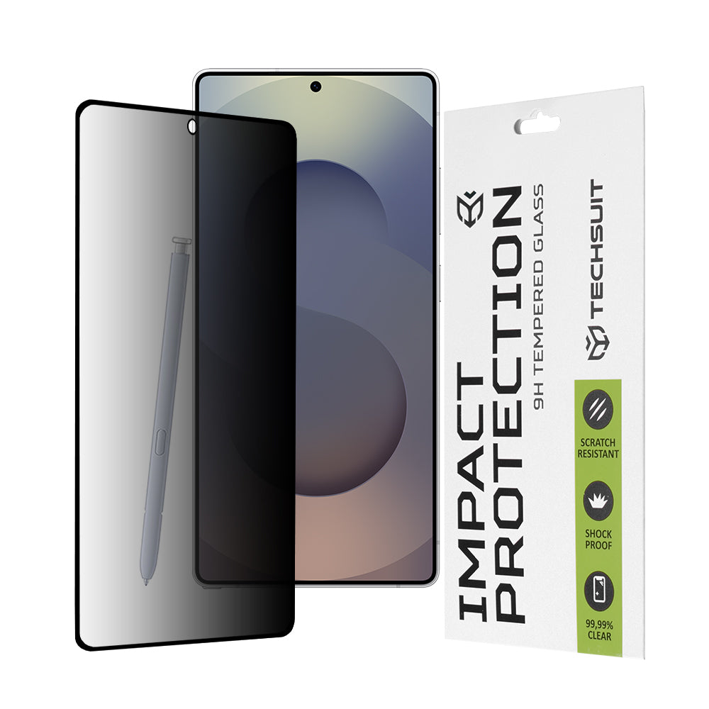 Techsuit - 111D Privacy FullÂ Glue - Samsung Galaxy S25 Ultra - Black
