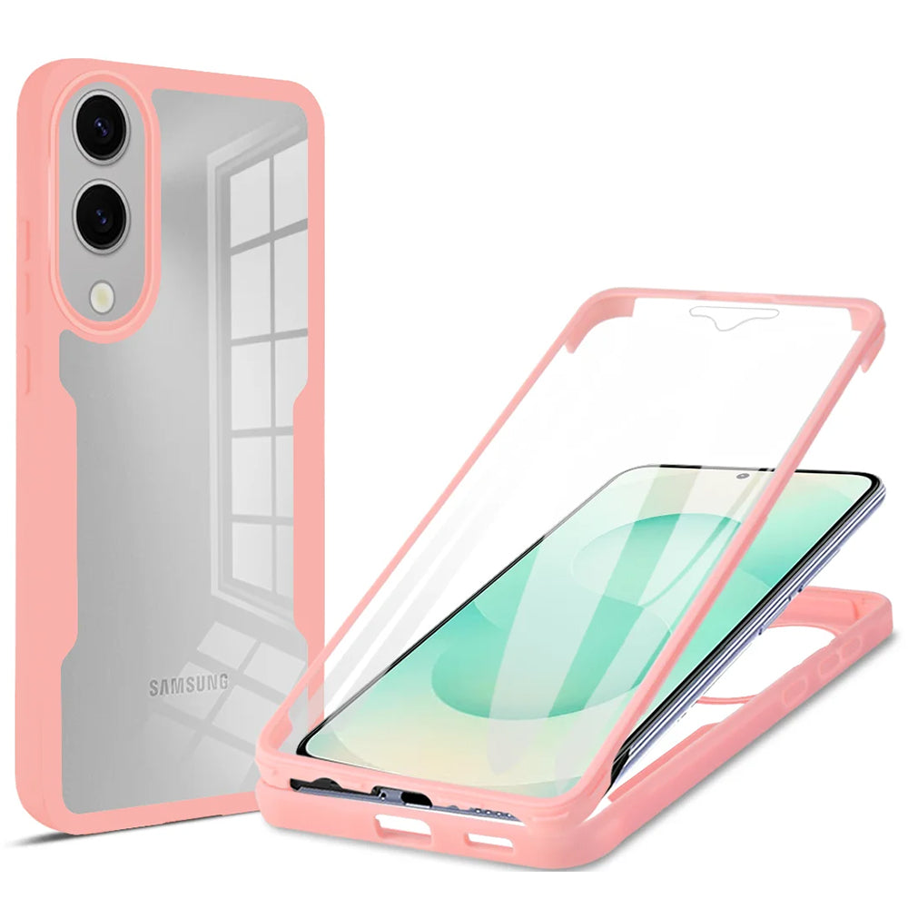 Techsuit - ColorVerse 360 Series + Screen Protector - Samsung Galaxy S25 Edge - Pink