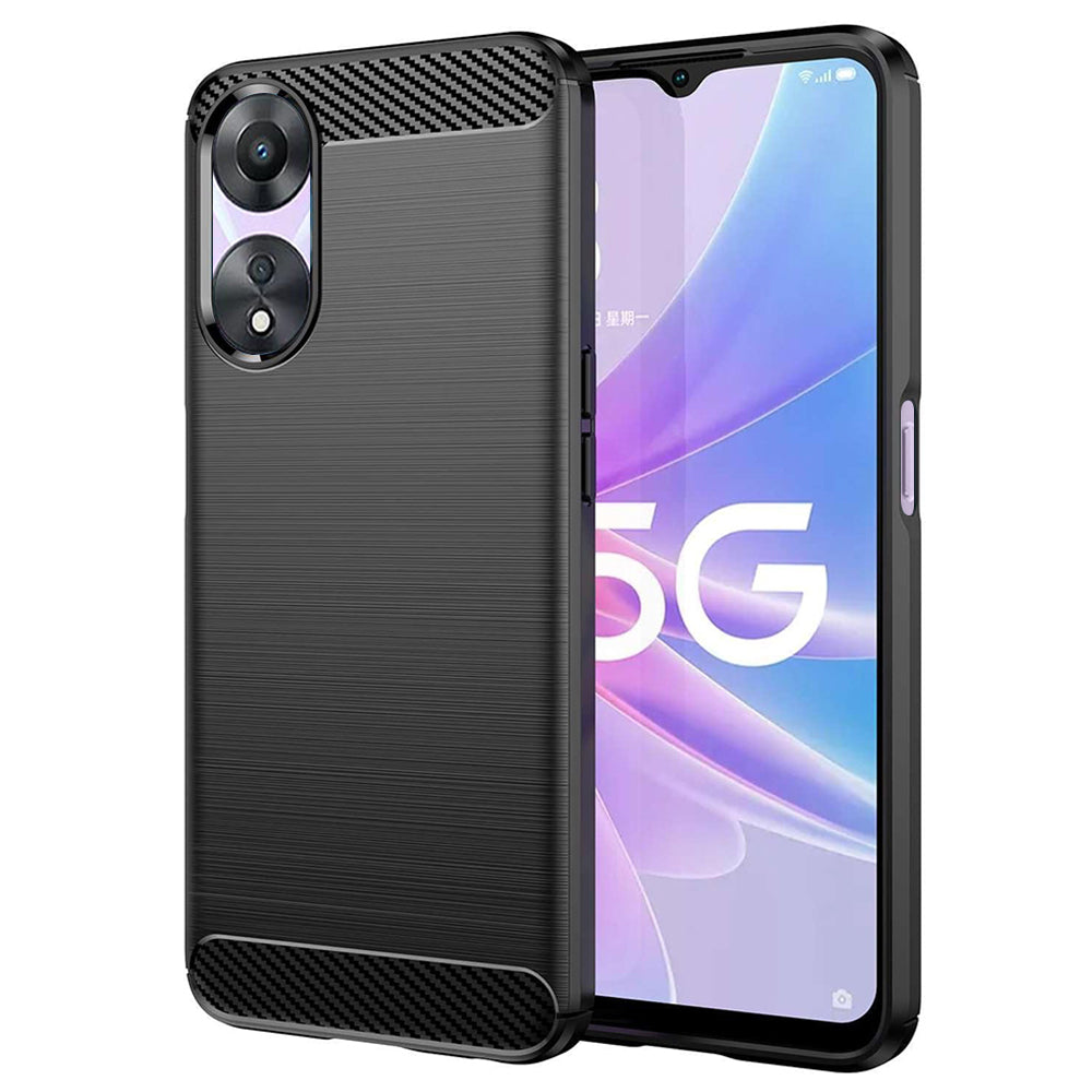 Techsuit - Carbon Silicone - Oppo A58 5G / A78 5G - Black