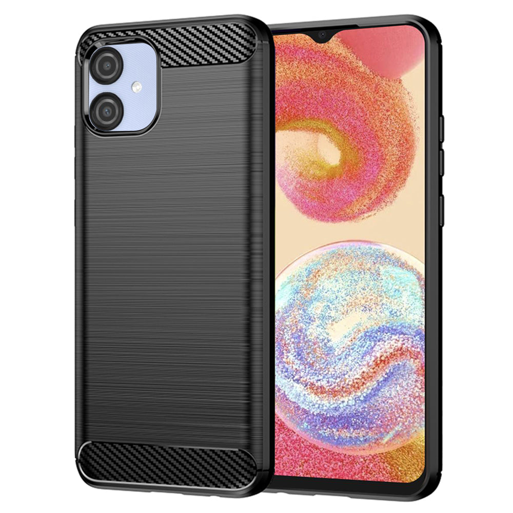 Techsuit - Carbon Silicone - Samsung Galaxy A04e / M04 - Black