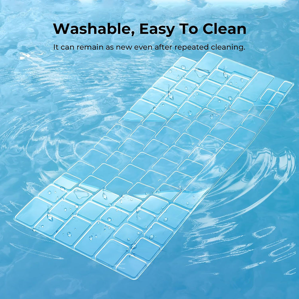 Techsuit - Premium Keyboard Cover PureTypeX (KC1) - Ultra Thin, for MacBook Air 13 (2020), Washable and Reusable - Clear