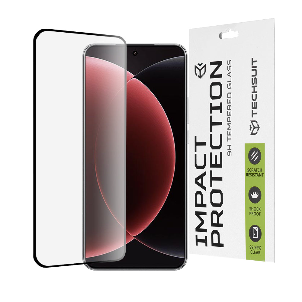 Techsuit - 111D Full Cover / Full Glue Glass / 3D Curved Screen - Xiaomi 15 Ultra - Black