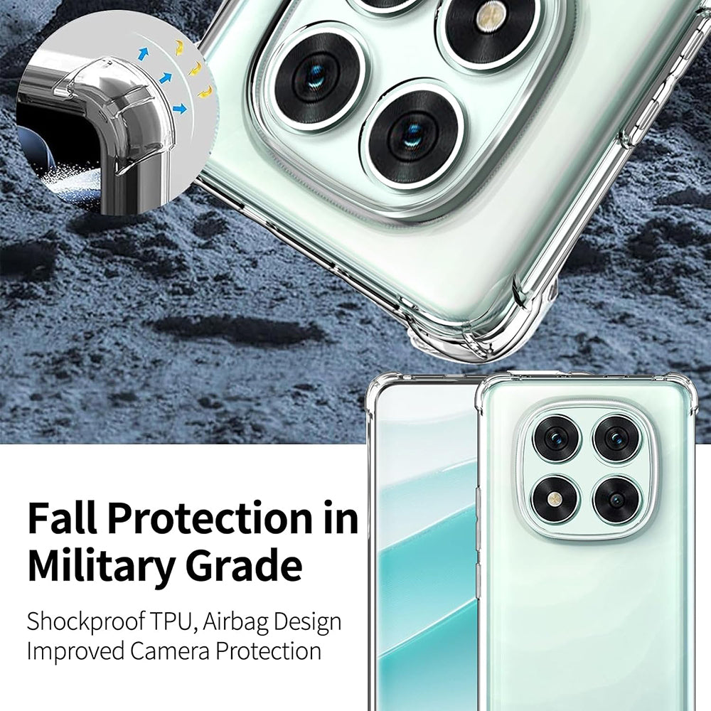 Techsuit - Shockproof Clear Silicone - Xiaomi Poco F7 Pro - Clear