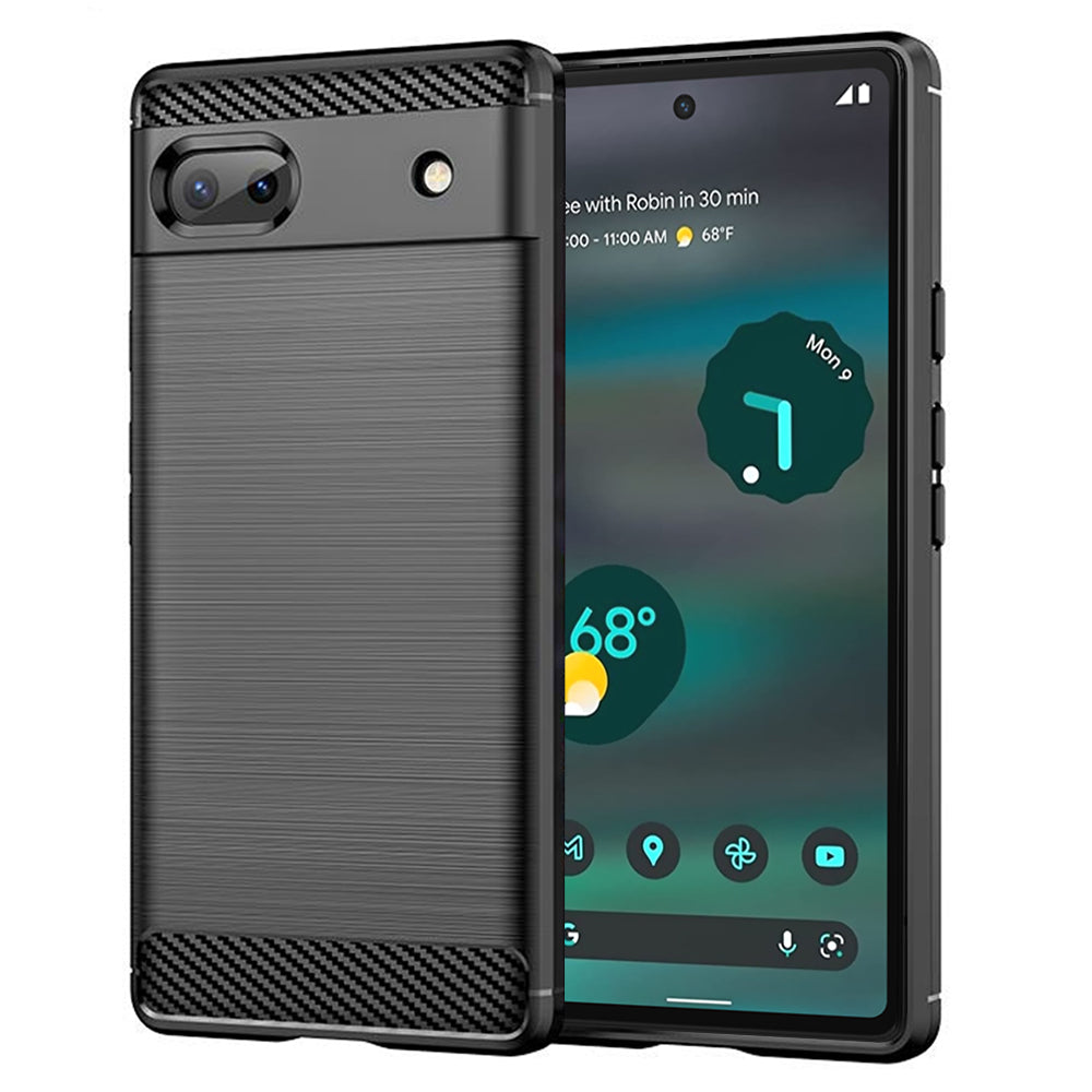 Techsuit - Carbon Silicone - Google Pixel 6a - Black