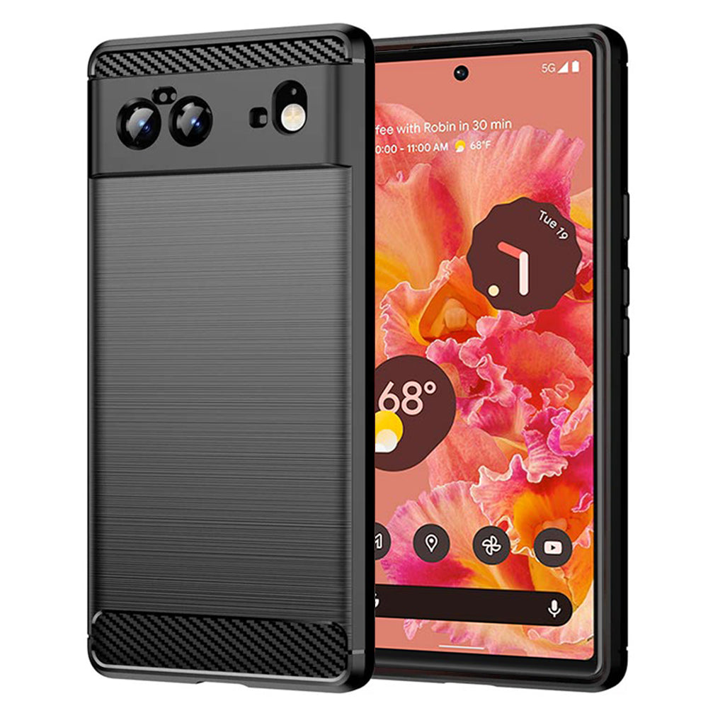 Techsuit - Carbon Silicone - Google Pixel 6 - Black
