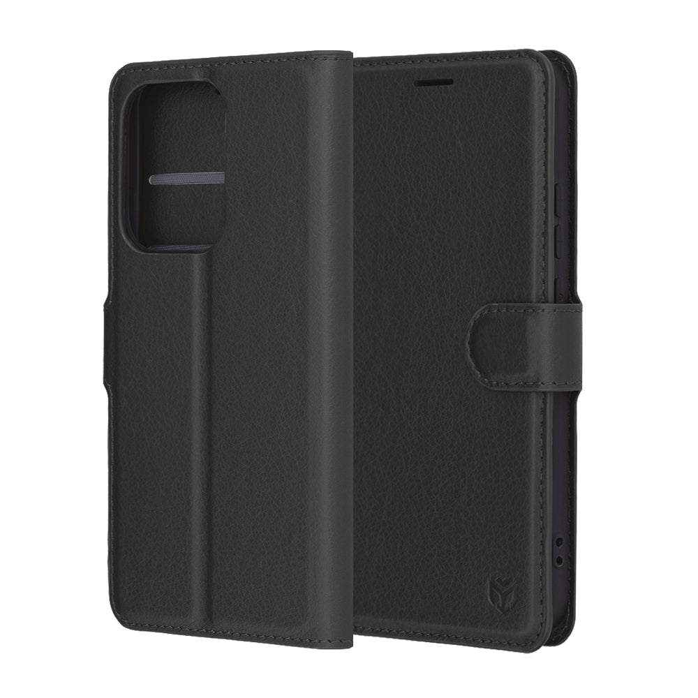 Techsuit - Leather Folio - Oppo Reno13 - Black