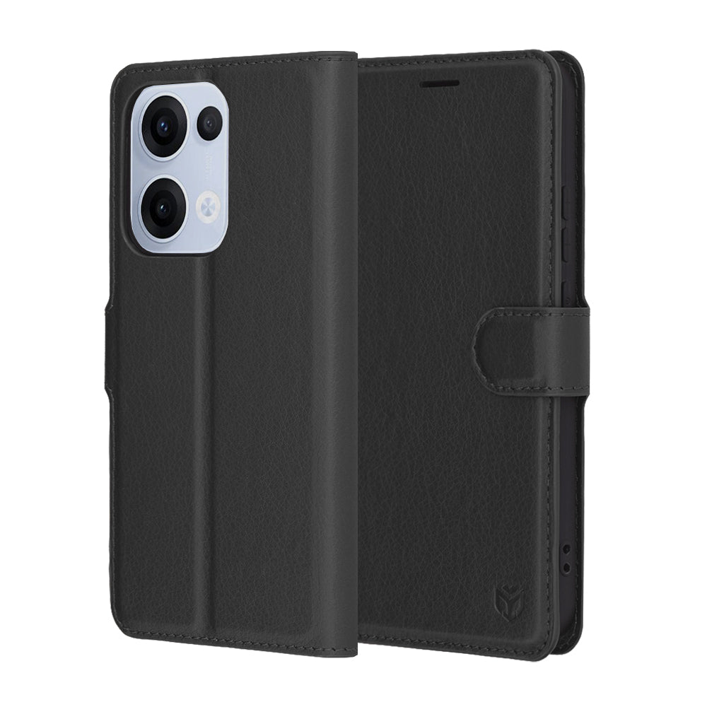 Techsuit - Leather Folio - Oppo Reno13 - Black