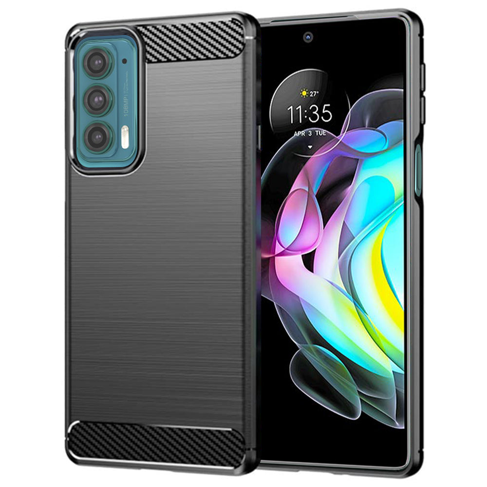 Techsuit - Carbon Silicone - Motorola Edge 20 5G - Black