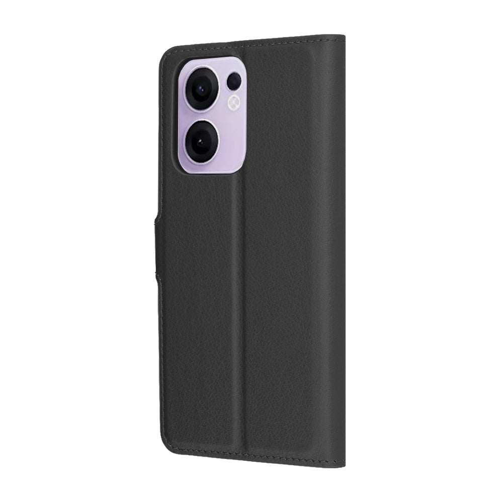 Techsuit - Leather Folio - Oppo Reno13 F 4G / Reno13 F 5G / Reno13 FS 5G - Black