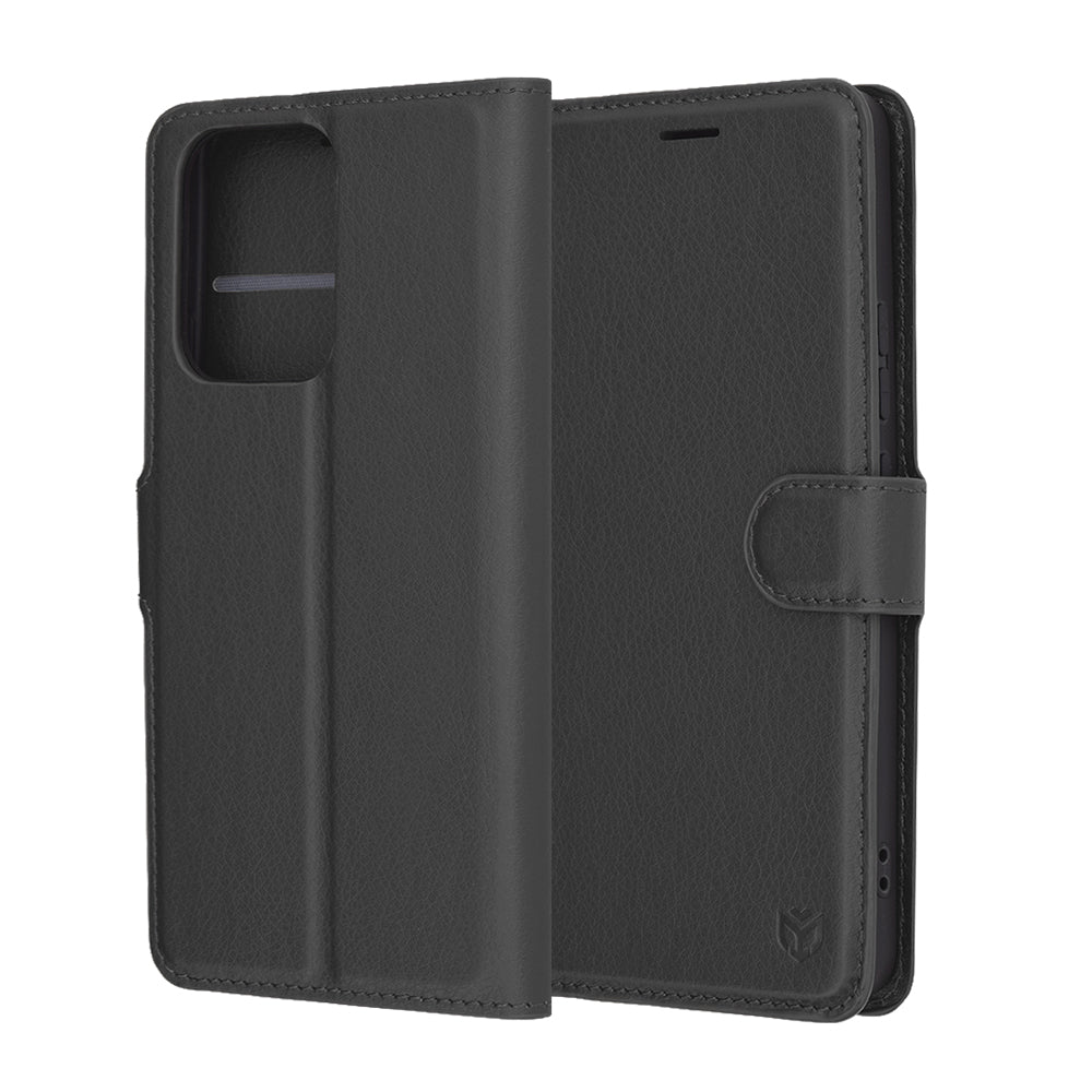 Techsuit - Leather Folio - Oppo Reno13 F 4G / Reno13 F 5G / Reno13 FS 5G - Black