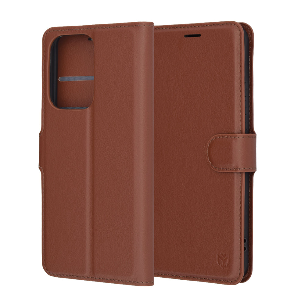 Techsuit - Leather Folio - Oppo Reno13 Pro - Brown