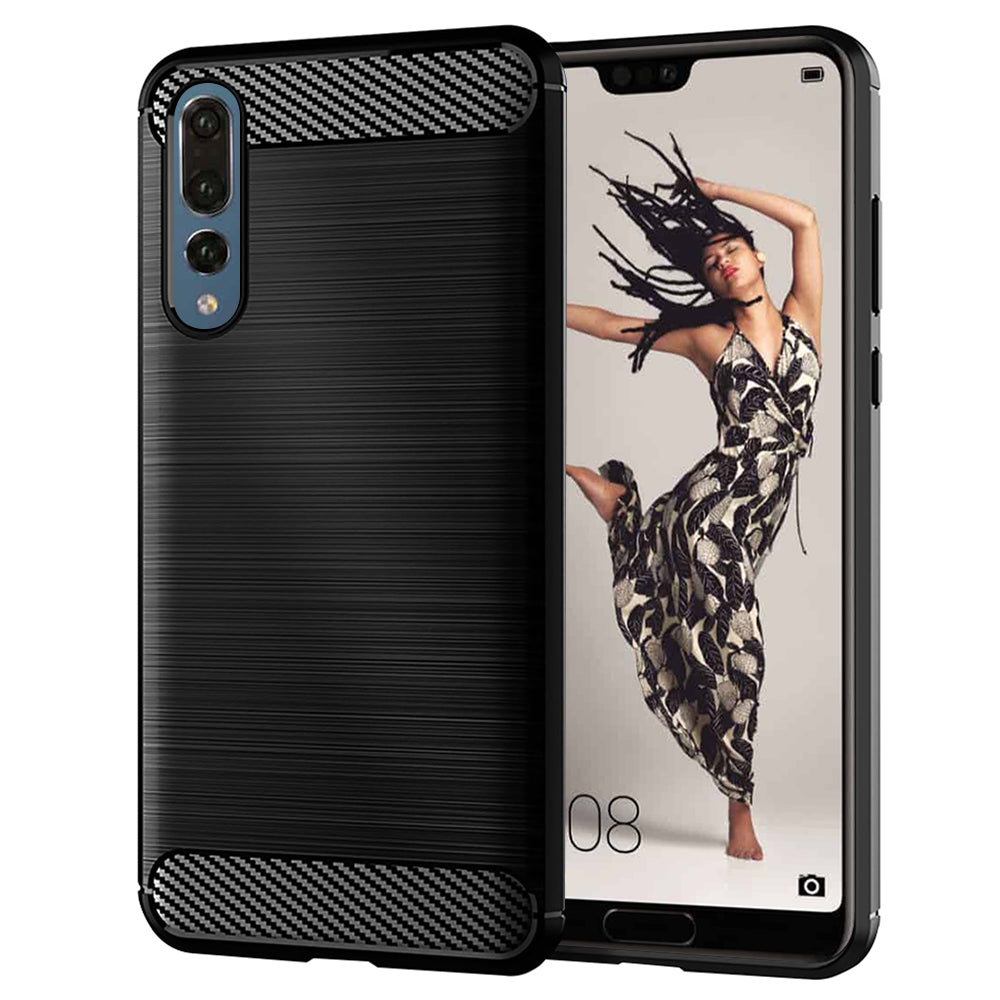 Techsuit - Carbon Silicone - Huawei P20 Pro - Black