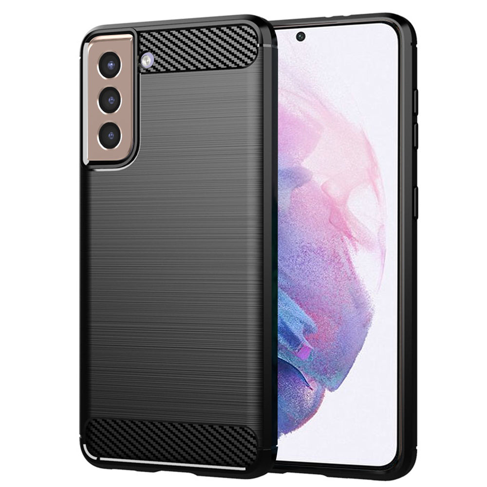 Techsuit - Carbon Silicone - Samsung Galaxy S21 Plus 5G - Black