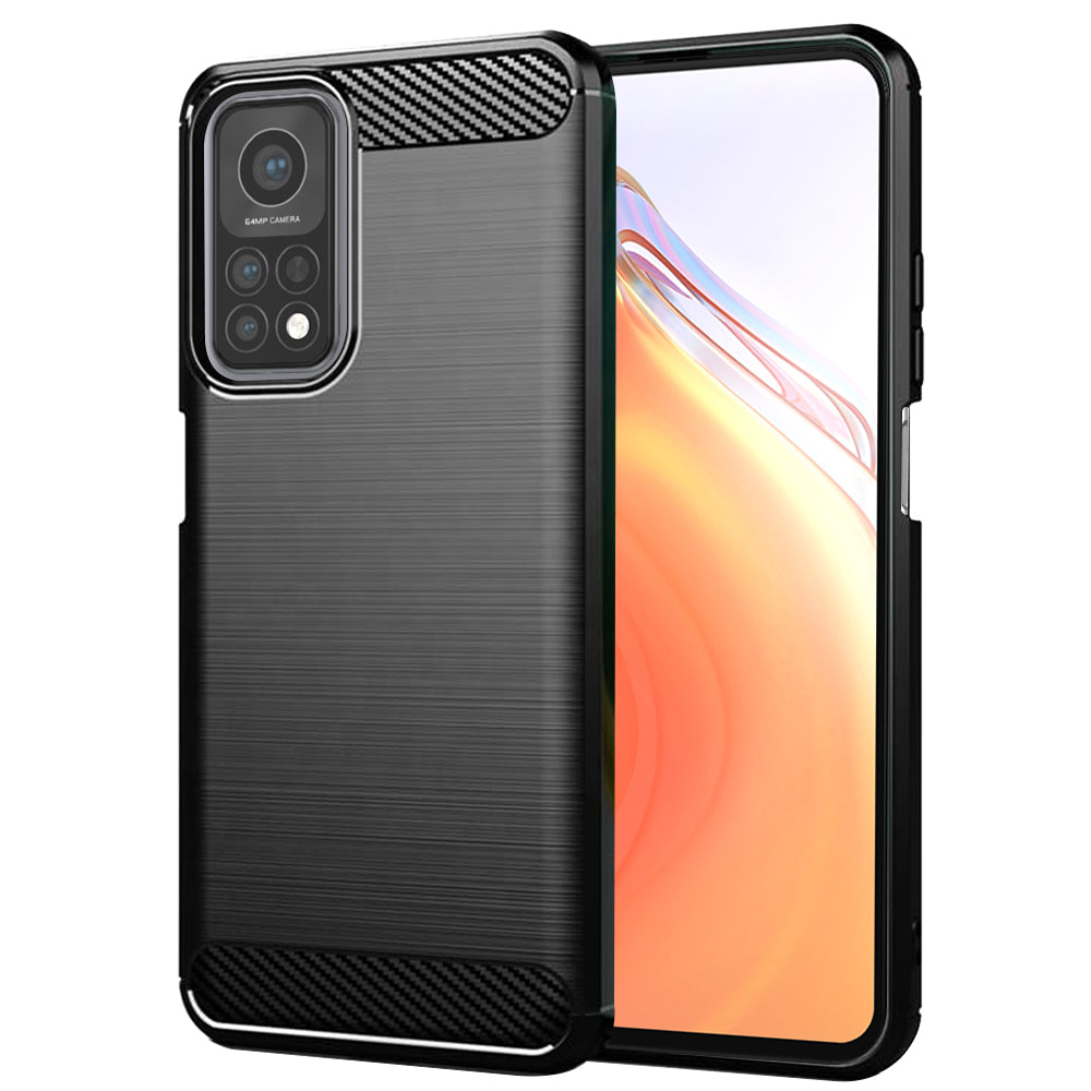 TechSuit - Carbon Silicone - Xiaomi Mi 10T 5G / Mi 10T Pro 5G - Black