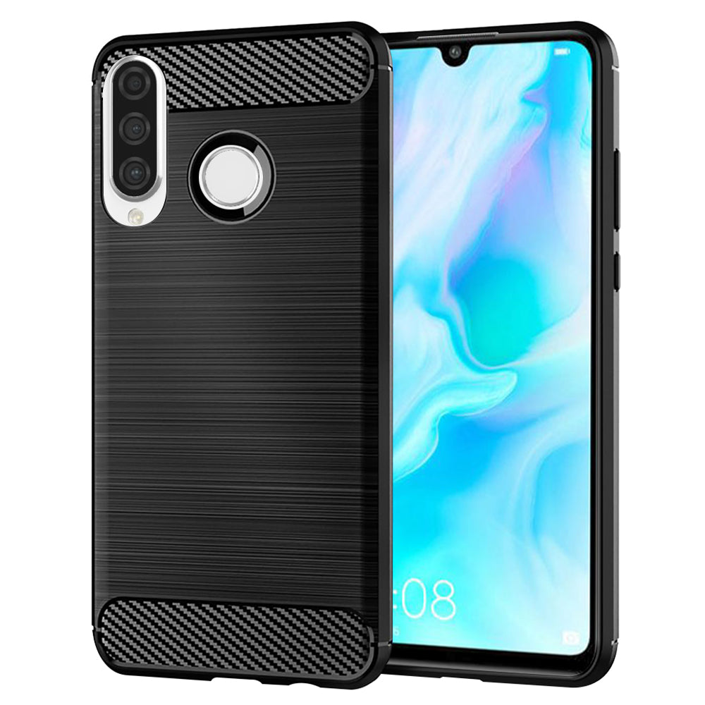Techsuit - Carbon Silicone - Huawei P30 lite / P30 lite New Edition - Black