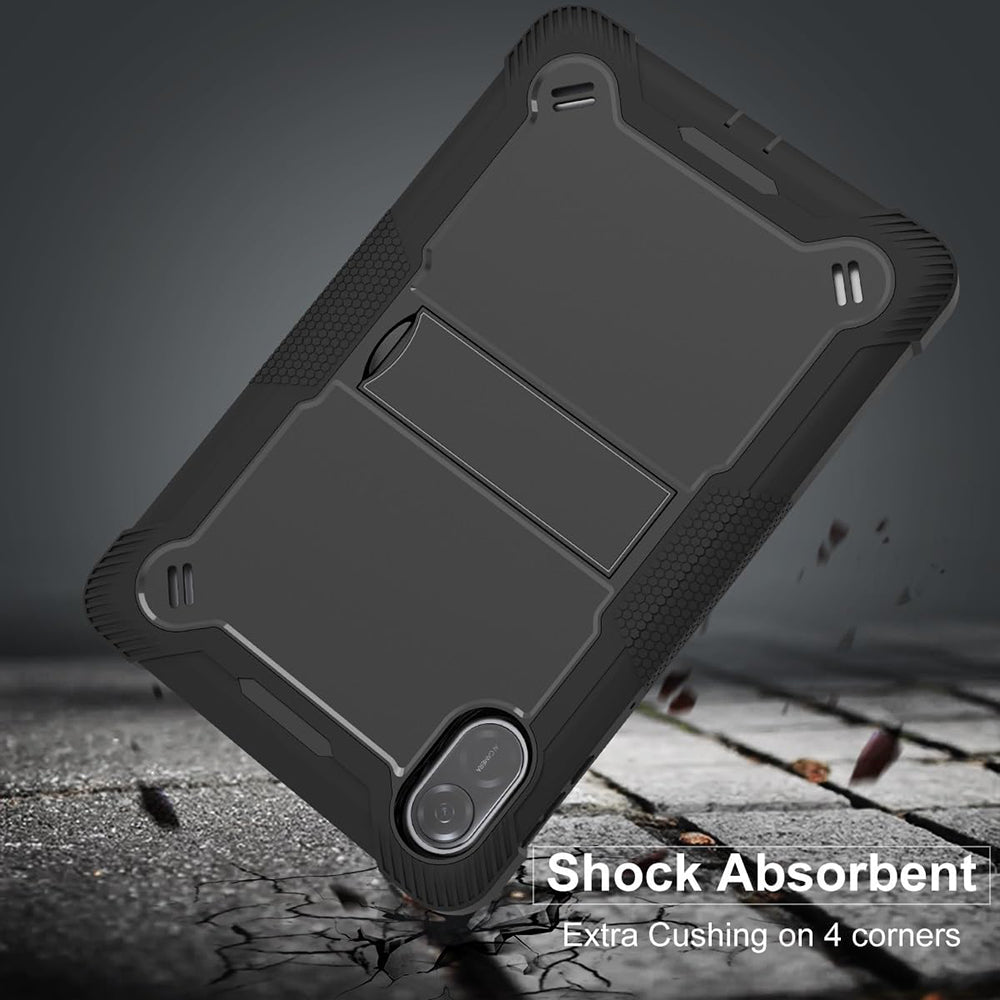 Techsuit - Rugged TabShell + Screen Protector - Honor Pad X8a - Black