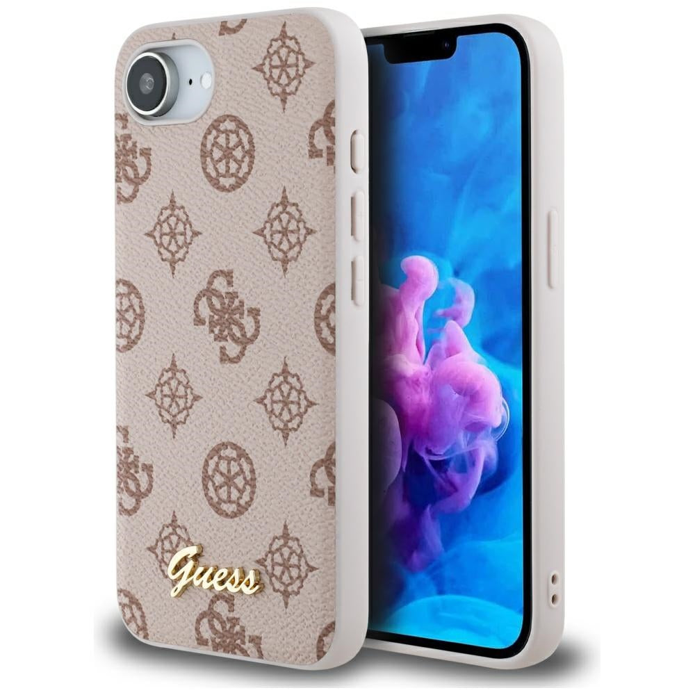 Guess - Peony Script MagSafe (GUHMPSE4PGPYSW) - iPhone 16e - Brown