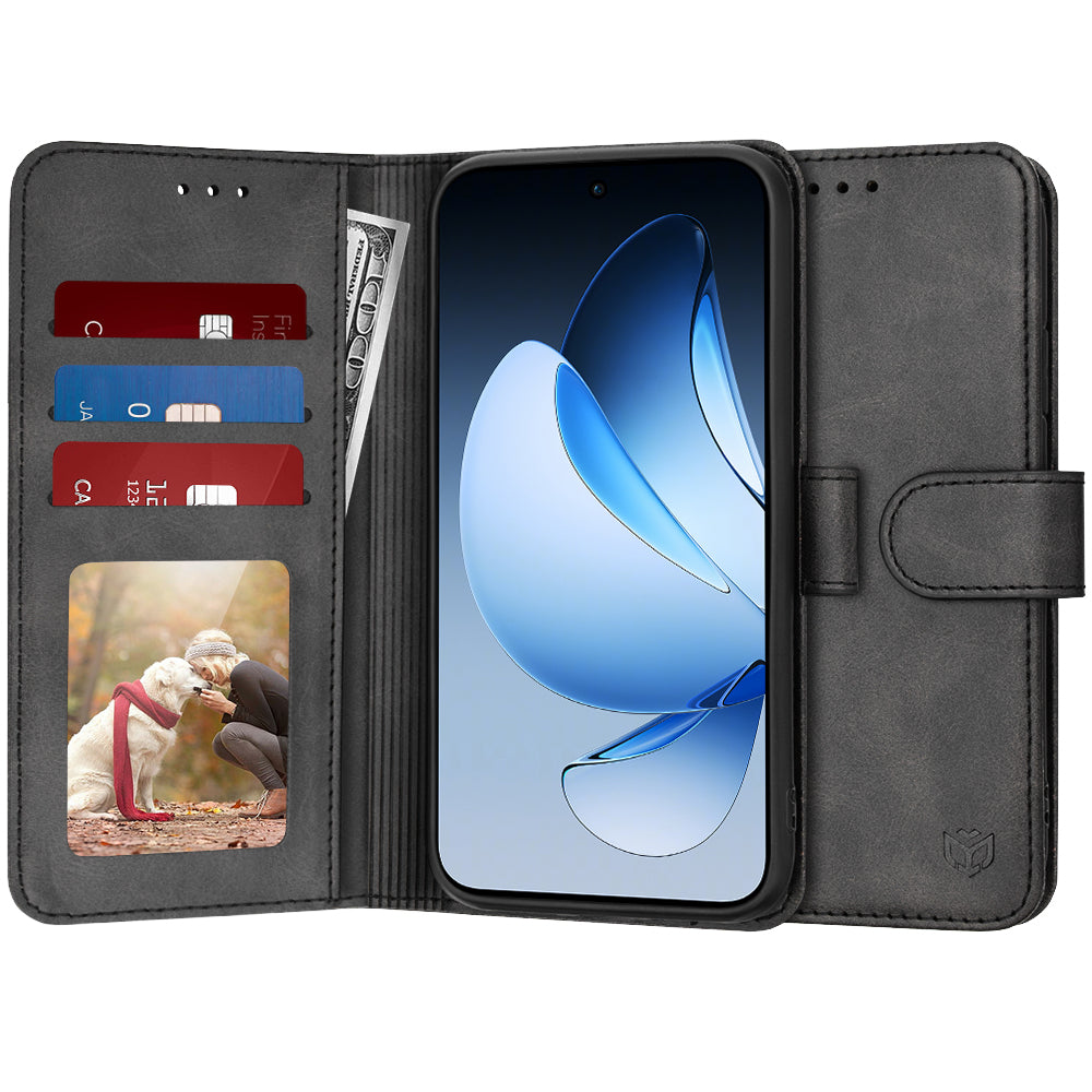 Techsuit - Diary Book - Oppo Reno13 - Black