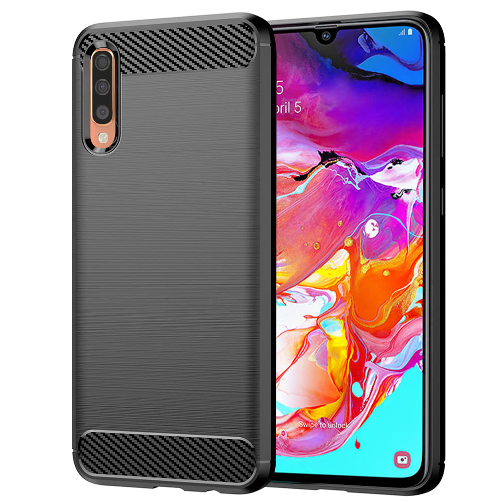 Techsuit - Carbon Silicone - Samsung Galaxy A70 / A70s - Black