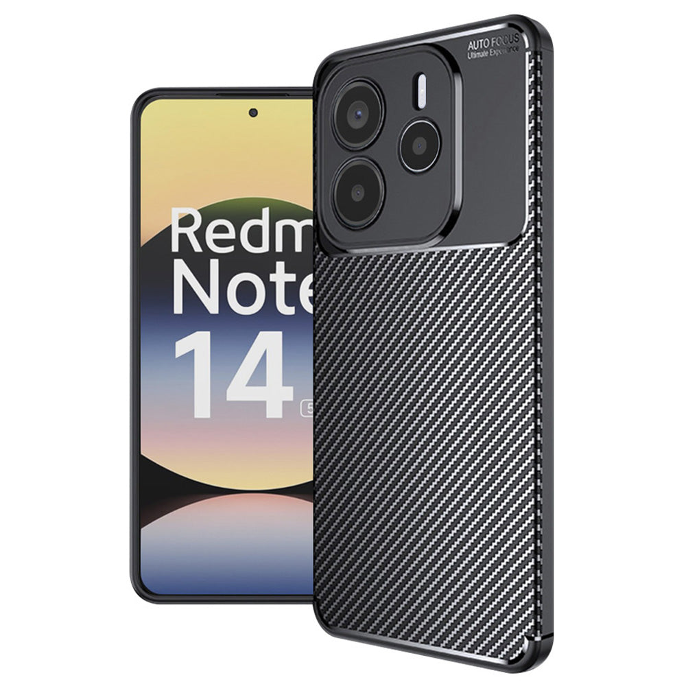 Techsuit - CarbonFiber - Xiaomi Redmi Note 14 5G - Black