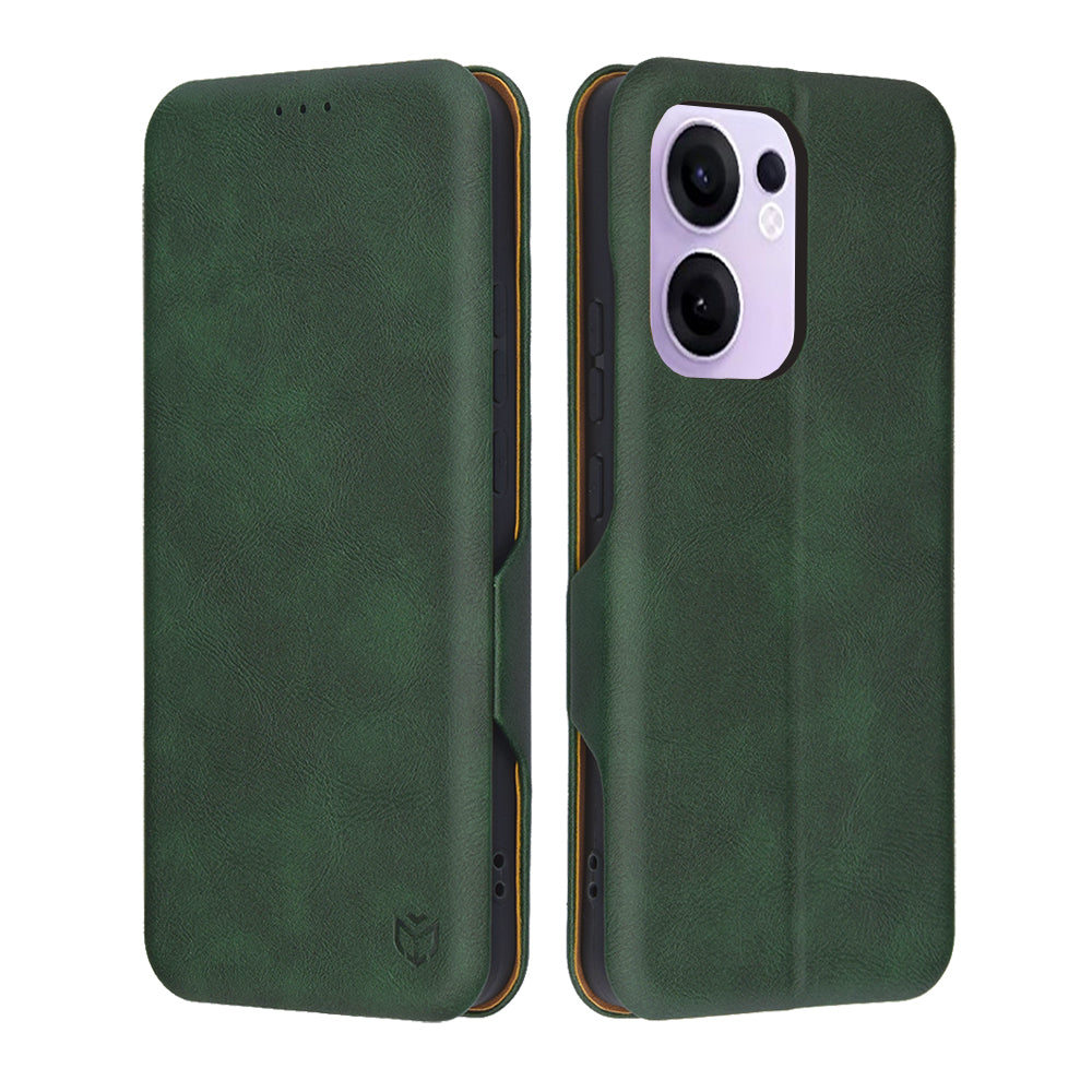Techsuit - Safe Wallet Plus - Oppo Reno13 F 4G / Reno13 F 5G / Reno13 FS 5G - Green