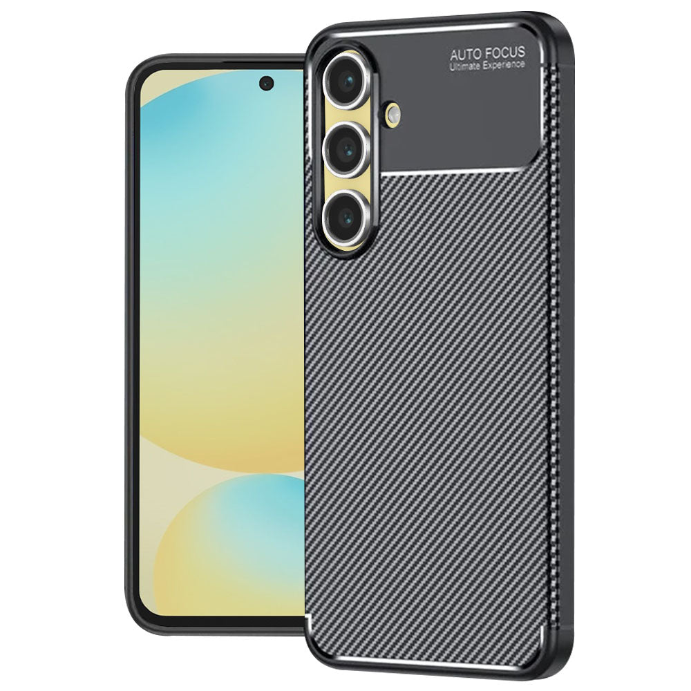 Techsuit - CarbonFiber - Samsung Galaxy S24 FE - Black