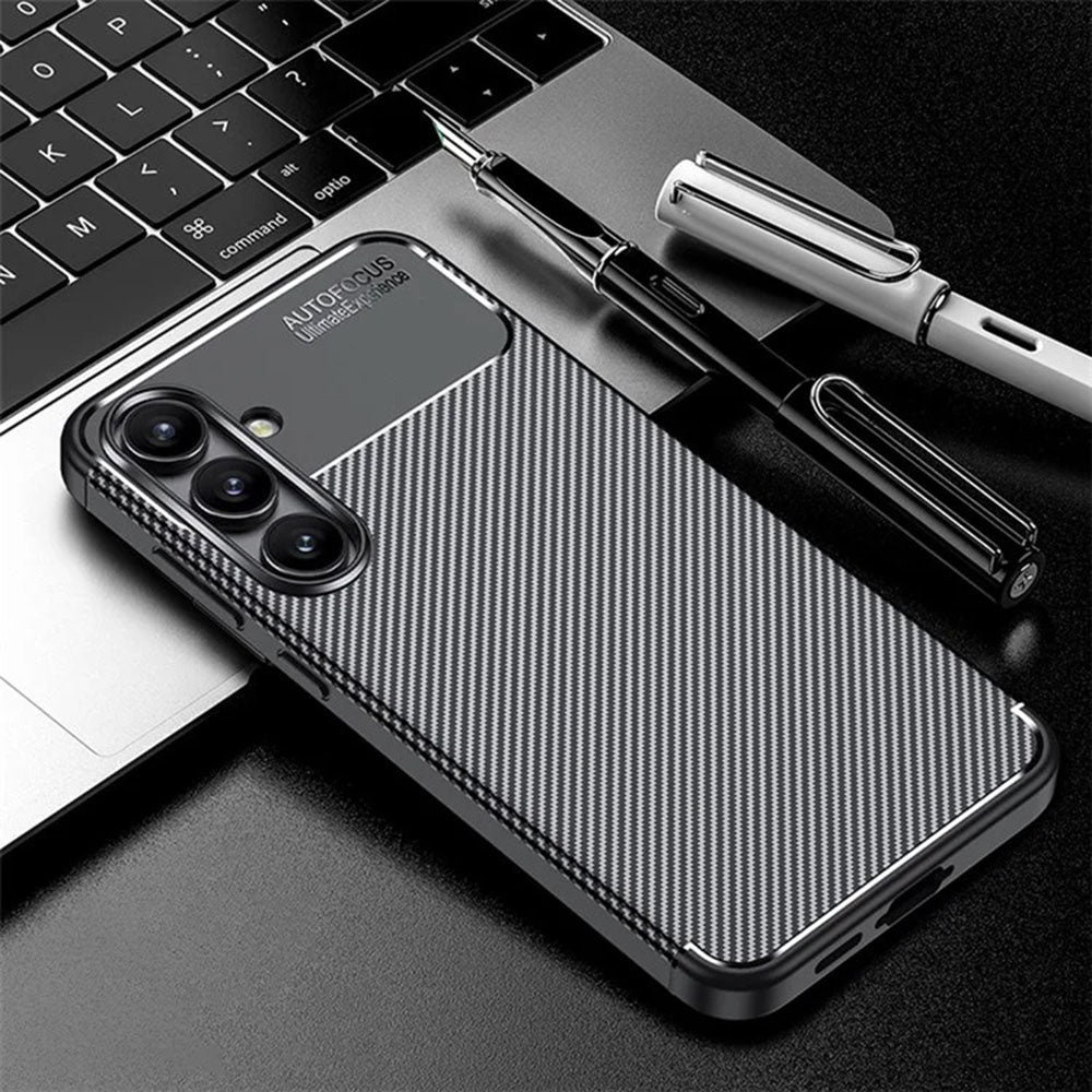Techsuit - CarbonFiber - Galaxy S24 FE - Black