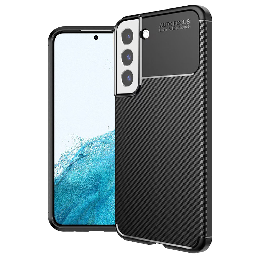 Techsuit - CarbonFiber - Samsung Galaxy S22 5G - Black
