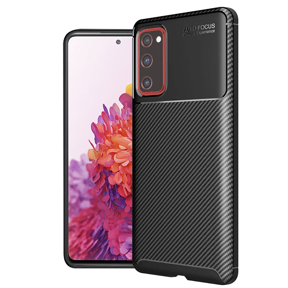Techsuit - CarbonFiber - Samsung Galaxy S20 FE / S20 FE 5G - Black
