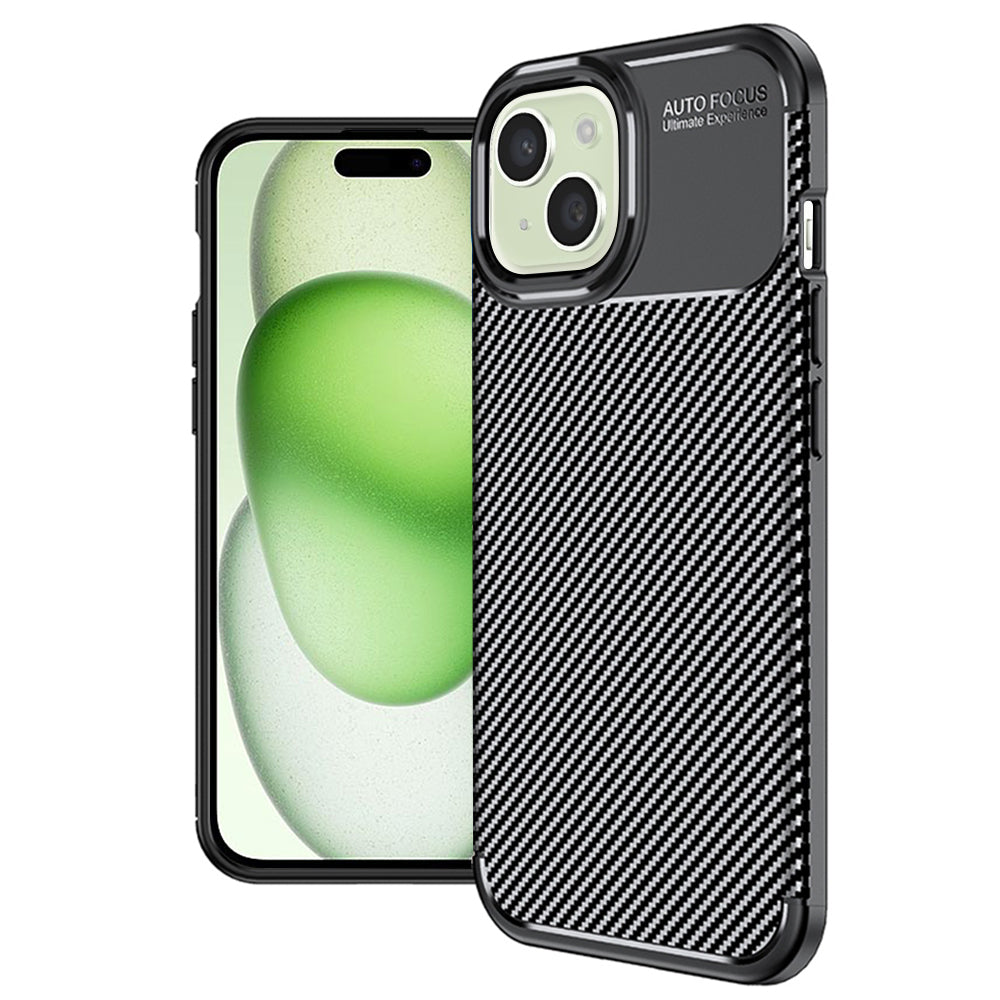 Techsuit - CarbonFiber - iPhone 15 Plus - Black