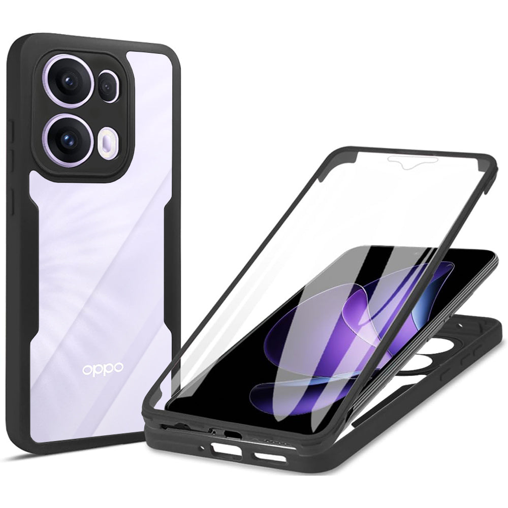 Techsuit - ColorVerse 360 Series + Screen Protector - Oppo Reno13 Pro - Black