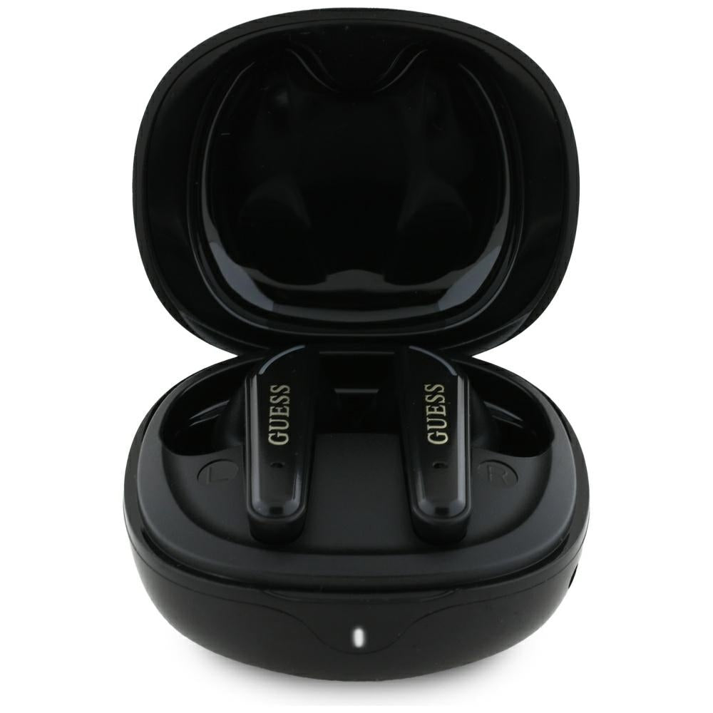 Guess - Wireless Earbuds Flat Classic Logo Electroplated (GUTWST7FCEEK) - Bluetooth 5.4, TWS, Microphone, 300mAh - Black