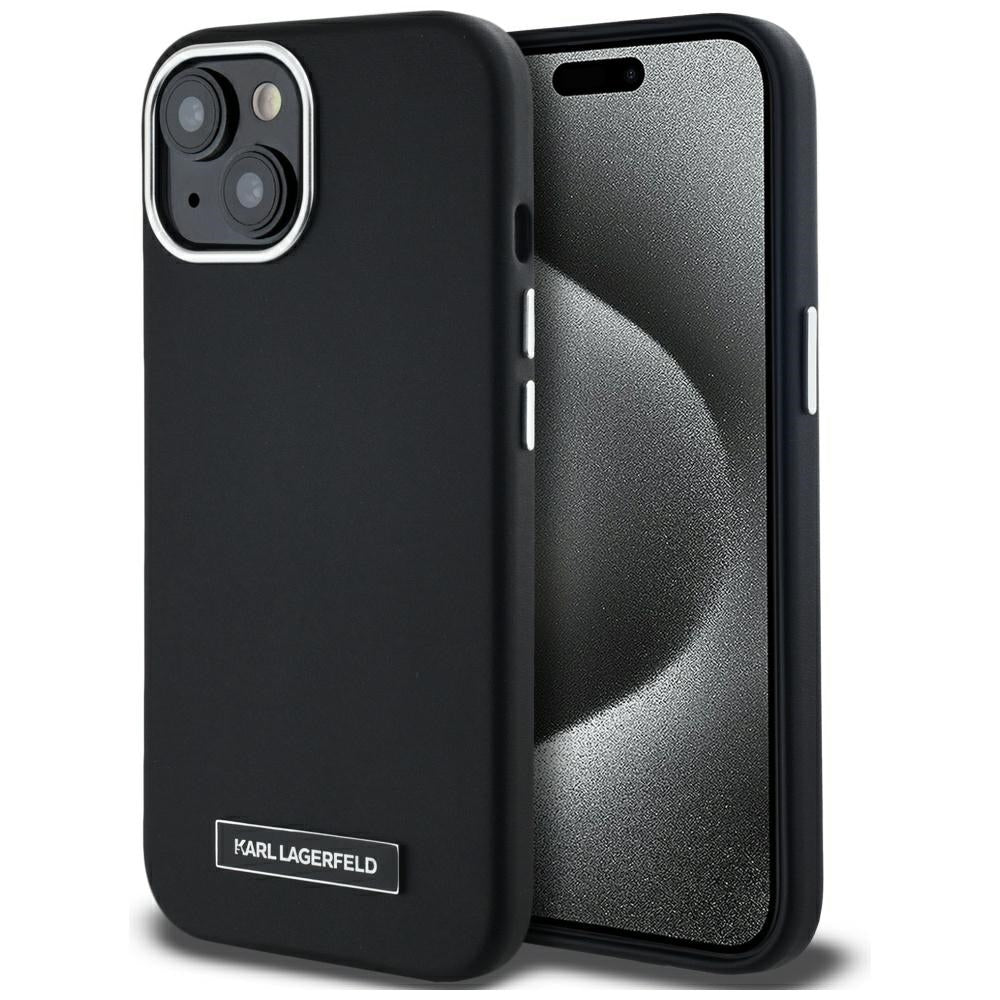 Karl Lagerfeld - Leather MagSafe (KLHMP15SPGMSRPK) - iPhone 15 - FW Metal Plate