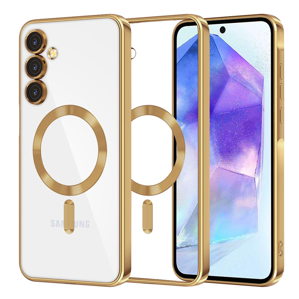 Techsuit - Luxury Crystal MagSafe - Samsung Galaxy A55 5G - Gold