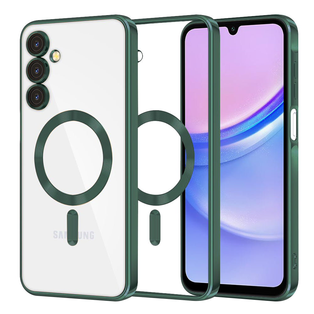 Techsuit - Luxury Crystal MagSafe - Samsung Galaxy A15 4G / A15 5G - Deep Green