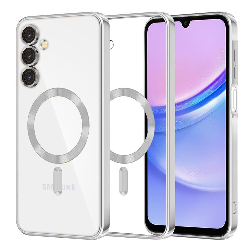 Techsuit - Luxury Crystal MagSafe - Samsung Galaxy A15 4G / A15 5G - Silver