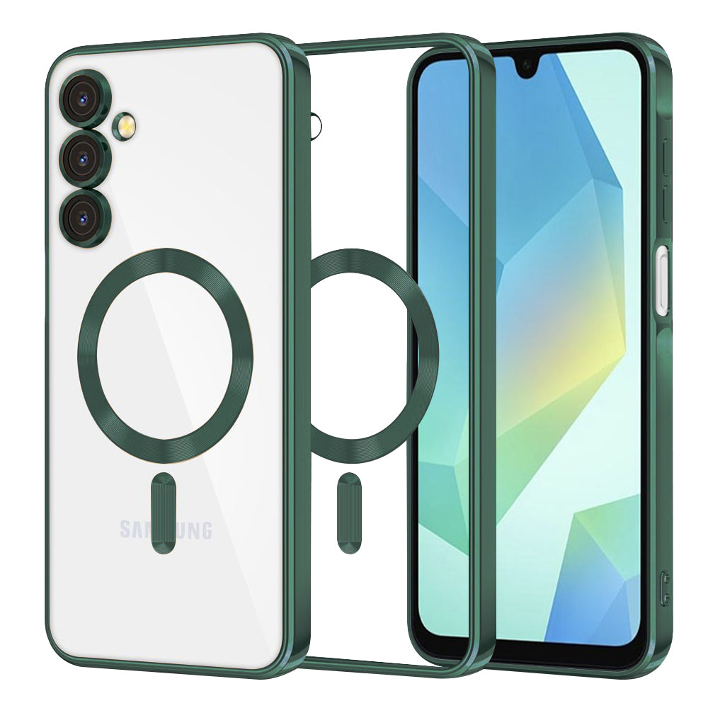 Techsuit - Luxury Crystal MagSafe - Samsung Galaxy A16 4G / A16 5G - Deep Green