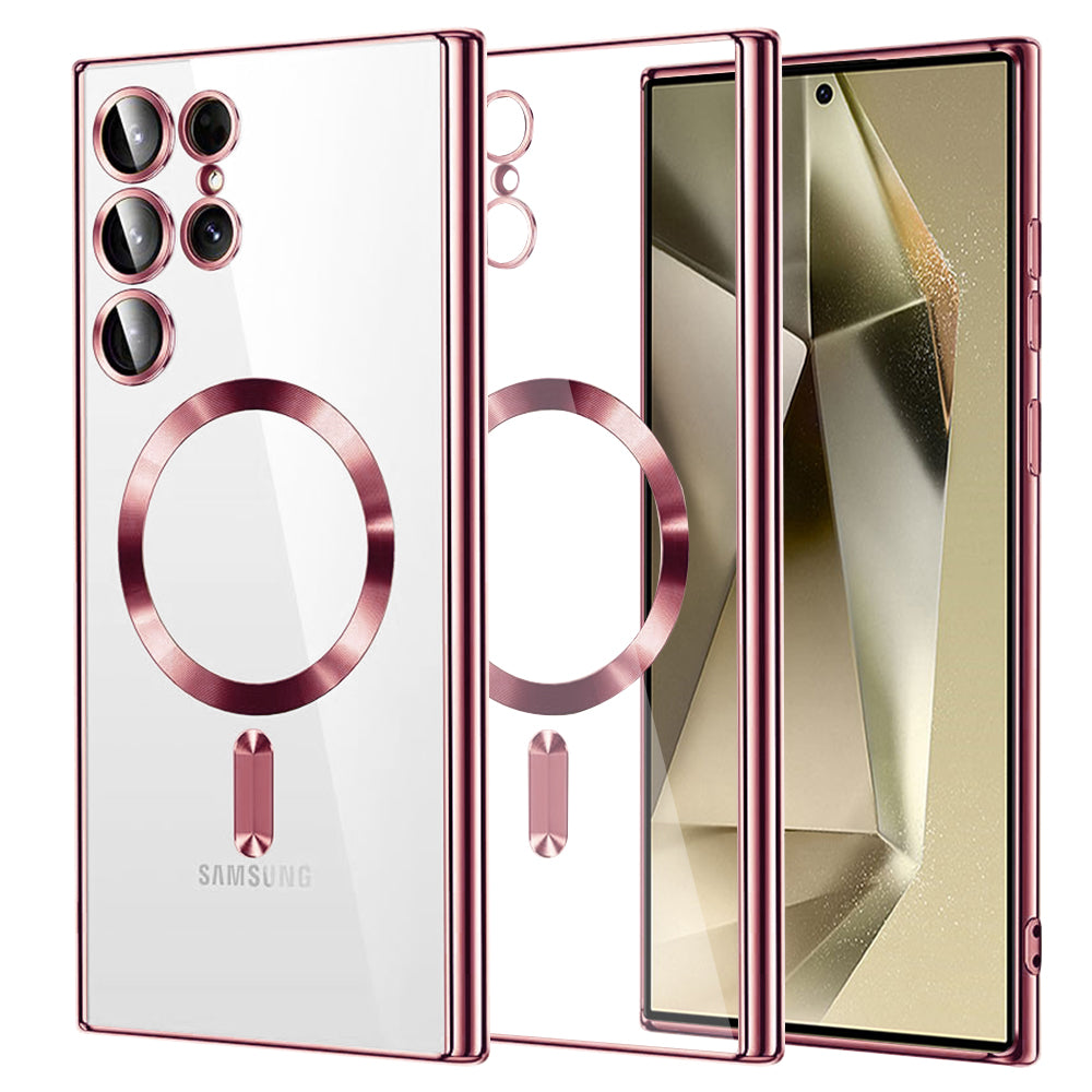 Techsuit - Luxury Crystal MagSafe - Samsung Galaxy S24 Ultra - Pink