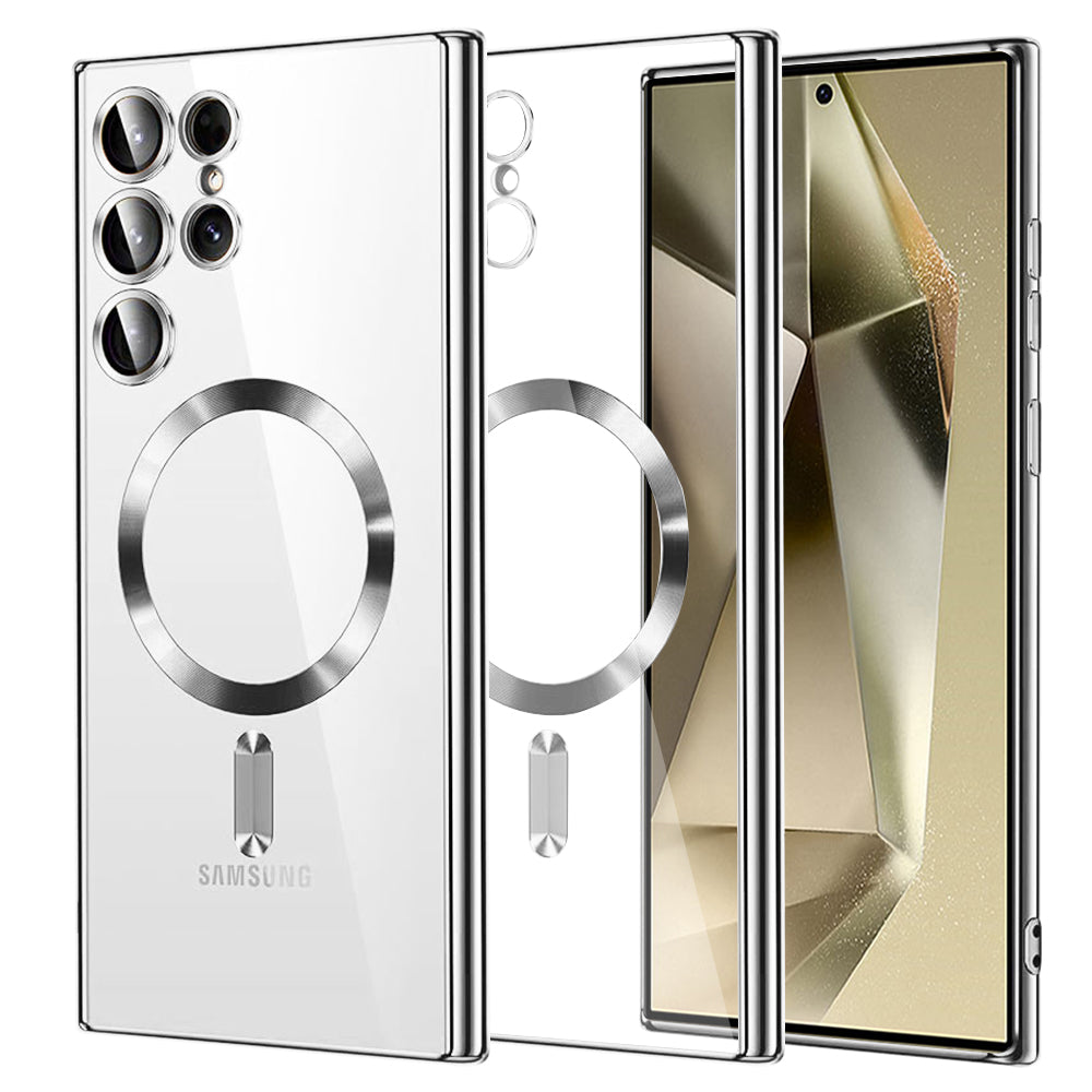 Techsuit - Luxury Crystal MagSafe - Samsung Galaxy S24 Ultra - Silver