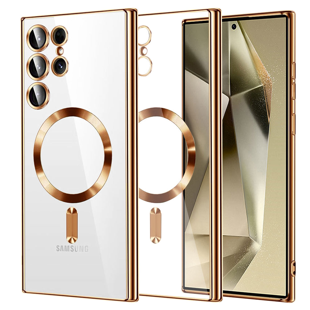 Techsuit - Luxury Crystal MagSafe - Samsung Galaxy S24 Ultra - Gold