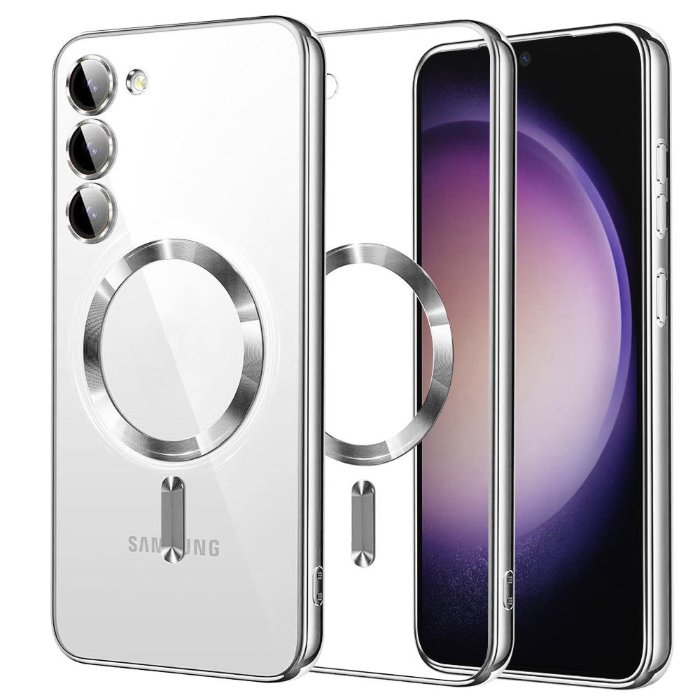 Techsuit - Luxury Crystal MagSafe - Samsung Galaxy S23 - Silver