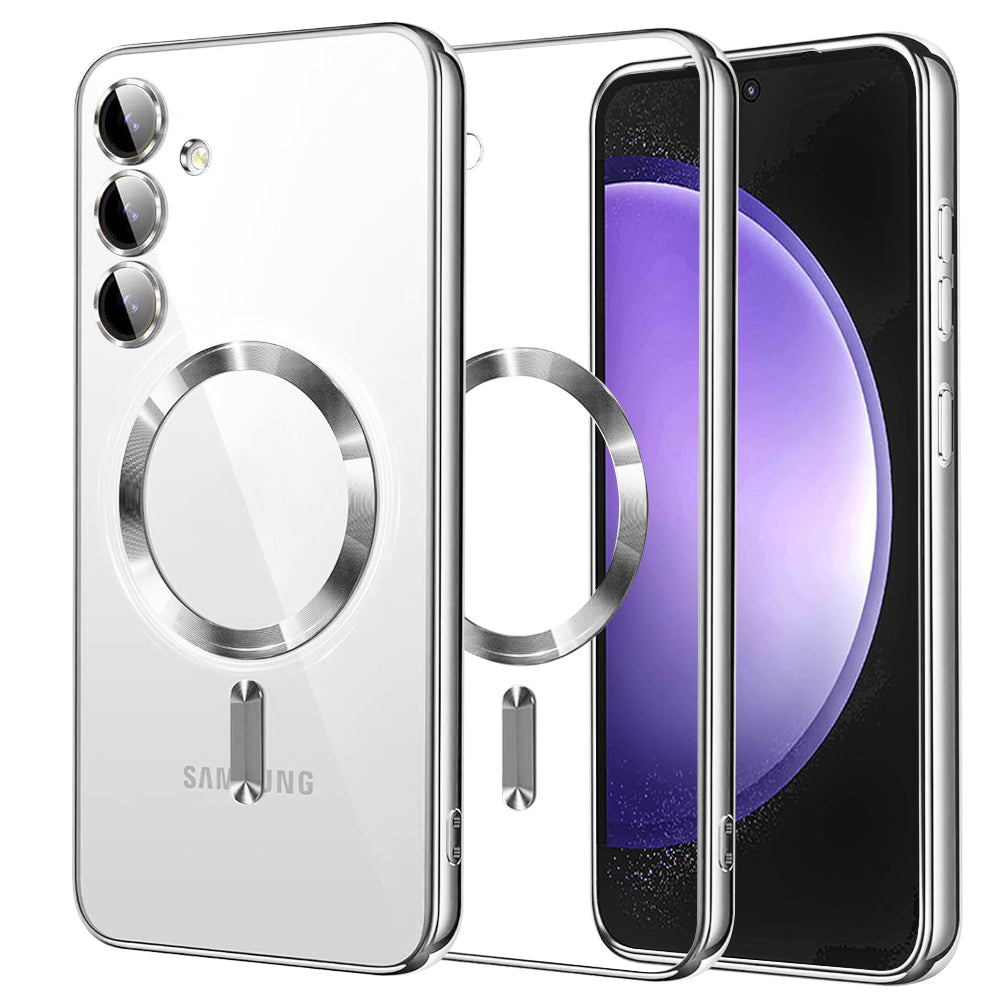 Techsuit - Luxury Crystal MagSafe - Samsung Galaxy S23 FE - Silver