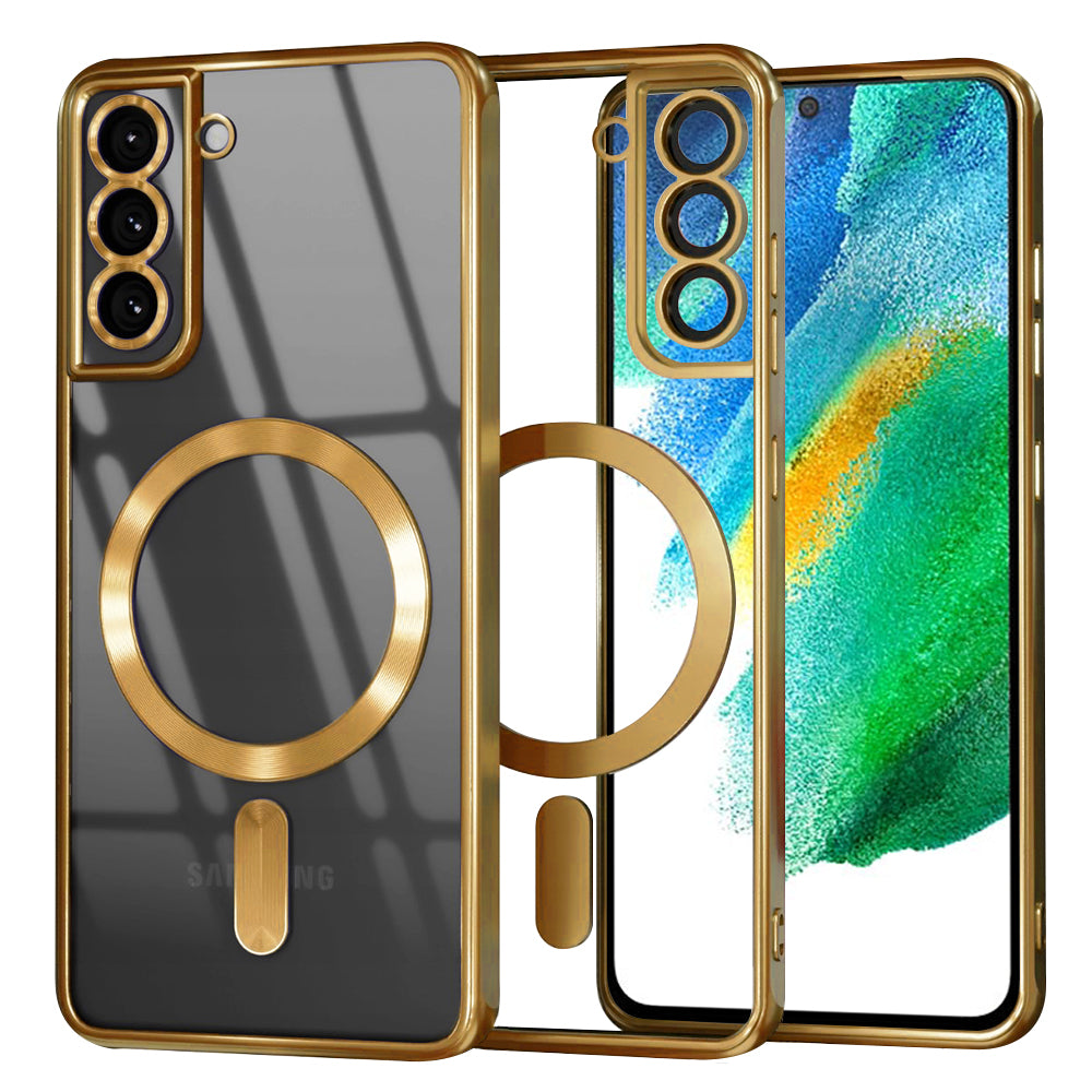 Techsuit - Luxury Crystal MagSafe - Samsung Galaxy S21 FE 5G - Gold