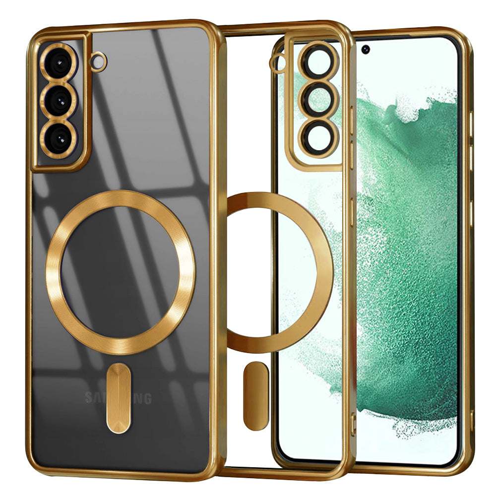 Techsuit - Luxury Crystal MagSafe - Samsung Galaxy S22 Plus 5G - Gold