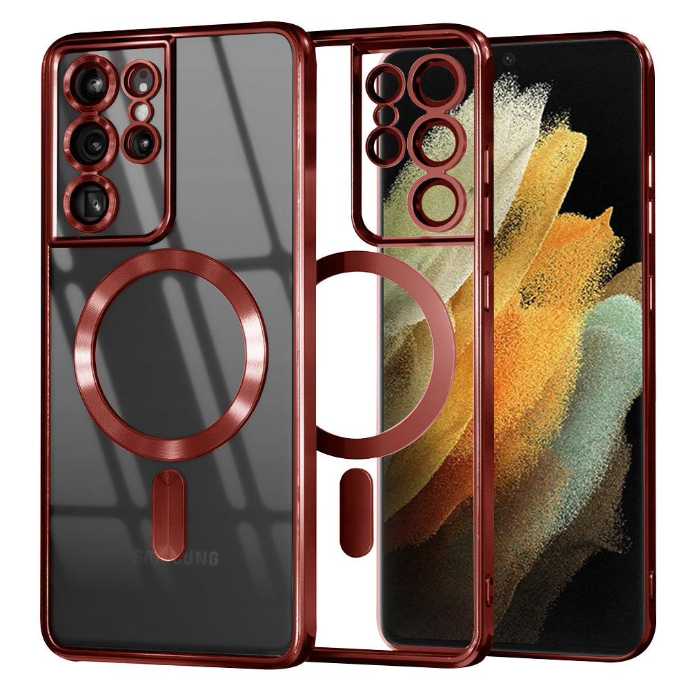 Techsuit - Luxury Crystal MagSafe - Samsung Galaxy S21 Ultra 5G - Red