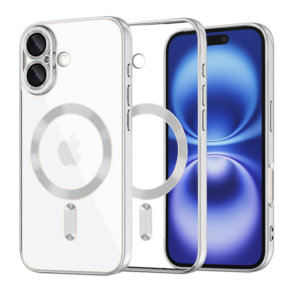 Techsuit - Luxury Crystal MagSafe - iPhone 16 - Silver