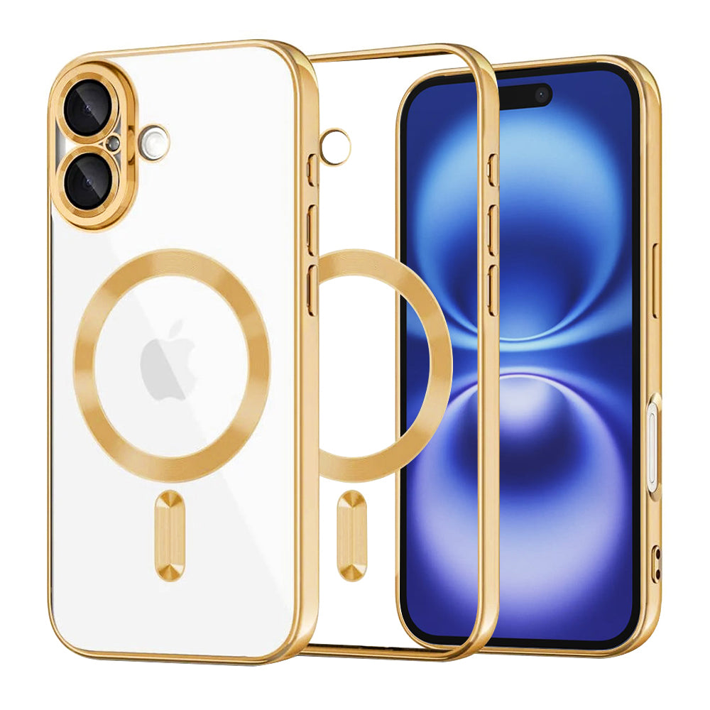 Techsuit - Luxury Crystal MagSafe - iPhone 16 - Gold