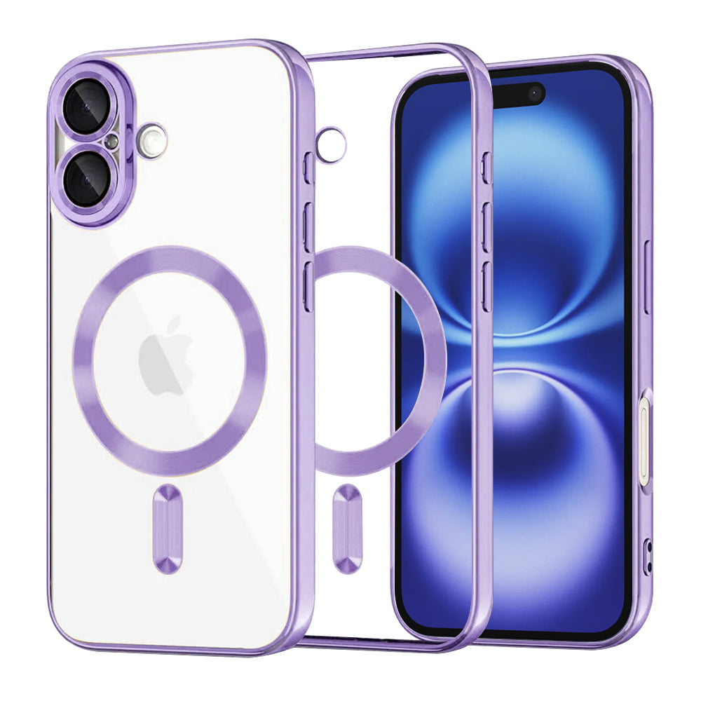 Techsuit - Luxury Crystal MagSafe - iPhone 16 - Light Purple